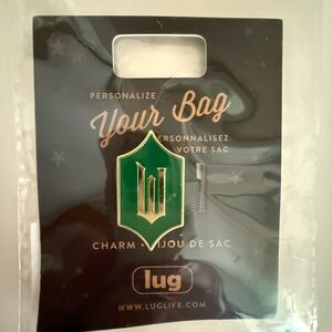 Lug Emerald and Gold Bag Charm Wicked